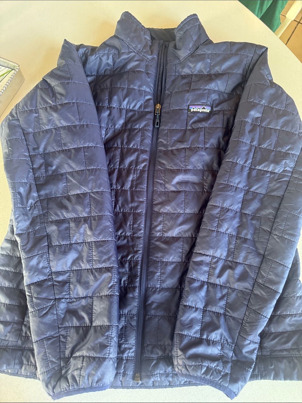 Women’s Large Patagonia Quilted Puffer Jacket thin Size Large GUC